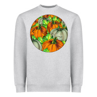 Heather Grey Fall Rounded Heavyweight Sweatshirt - LillyAllenDesigns