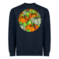 Navy Fall Rounded Heavyweight Sweatshirt - LillyAllenDesigns