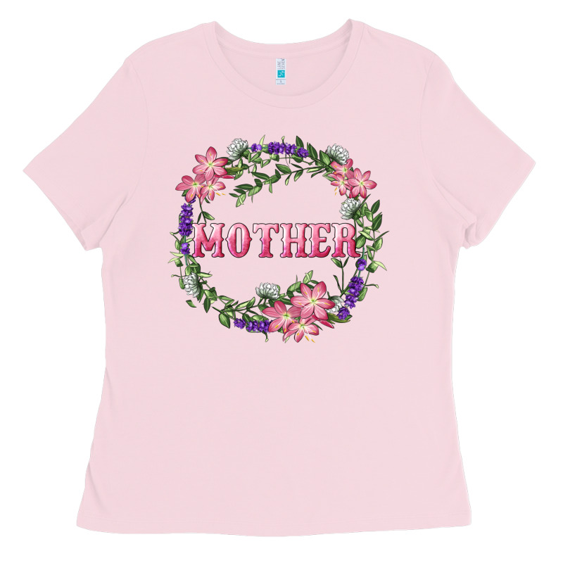 Mother With Floral Wreath Ladies Tee by RanaPortraitStore | Teevron