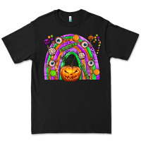 Black Halloween Rainbow Premium Tee - texasbilliewilder
