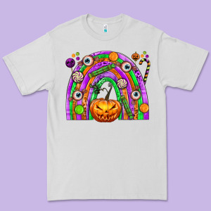 Halloween Rainbow Premium Tee Designed By Texasbilliewilder