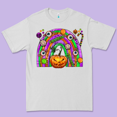 Halloween Rainbow Premium Tee Designed By Texasbilliewilder