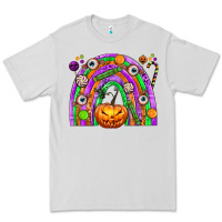 Dove Grey Halloween Rainbow Premium Tee - texasbilliewilder