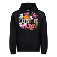 Black One hip Lunch Lady Easter Day Urban Hoodie - CowGirlArtShop