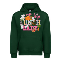 Forest Green One hip Lunch Lady Easter Day Urban Hoodie - CowGirlArtShop