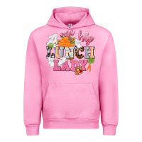 Fuchsia Pink One hip Lunch Lady Easter Day Urban Hoodie - CowGirlArtShop