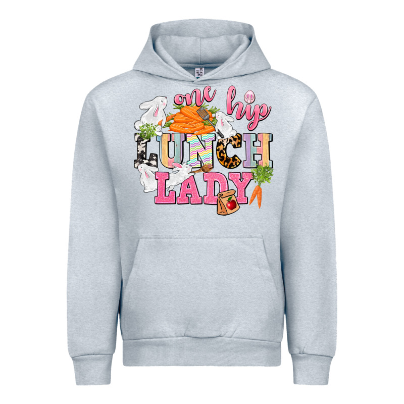 One Hip Lunch Lady Easter Day Urban Hoodie by CowGirlArtShop | Teevron