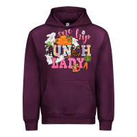 Mauve Wine One hip Lunch Lady Easter Day Urban Hoodie - CowGirlArtShop