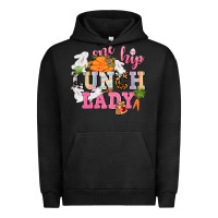 Pigment Black One hip Lunch Lady Easter Day Urban Hoodie - CowGirlArtShop
