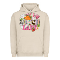Pigment French Oak One hip Lunch Lady Easter Day Urban Hoodie - CowGirlArtShop