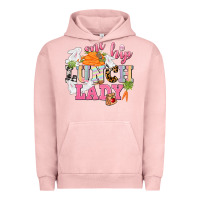 Pigment Salmon One hip Lunch Lady Easter Day Urban Hoodie - CowGirlArtShop