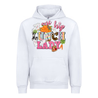 White One hip Lunch Lady Easter Day Urban Hoodie - CowGirlArtShop