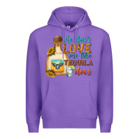 Purple He Don't Love Me Like Tequila Does Premium Hoodie - texasbilliewilder