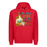 Red He Don't Love Me Like Tequila Does Premium Hoodie - texasbilliewilder