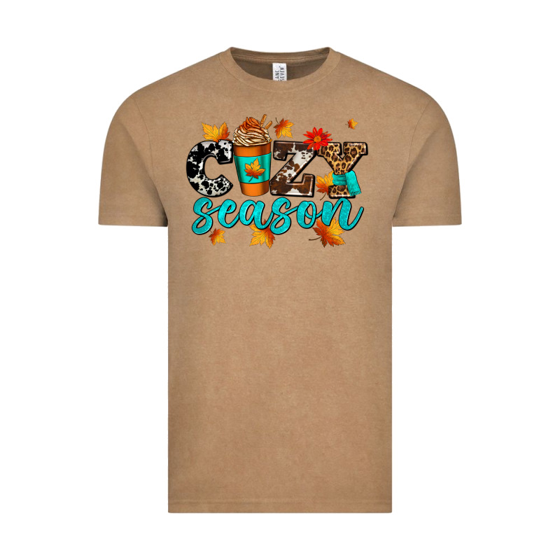 Cozy Season With Coffee Cup Vintage Tee by AdoDesignShop | Teevron