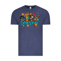 Vintage Denim cozy season with coffee cup Vintage Tee - AdoDesignShop