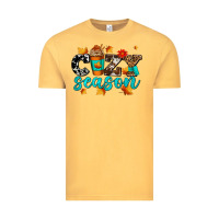 Vintage Mustard cozy season with coffee cup Vintage Tee - AdoDesignShop