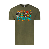 Vintage Olive cozy season with coffee cup Vintage Tee - AdoDesignShop