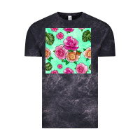 Cloud Black floral background Vintage Tee - BundleAndBundleShop