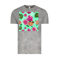 Cloud Rock floral background Vintage Tee - BundleAndBundleShop