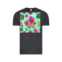 Vintage Black floral background Vintage Tee - BundleAndBundleShop