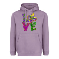 Lavender mardi gras love Heavyweight Hoodie - RanaPortraitStore