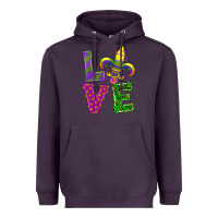 Plum mardi gras love Heavyweight Hoodie - RanaPortraitStore