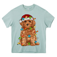 Arona toy poodle with christmas lights Heavy Core Tee - RanaPortraitStore