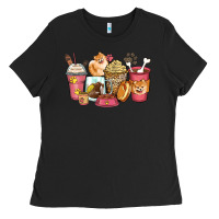 Black pomeranian coffee cups Ladies Tee - Zillion Design Studio
