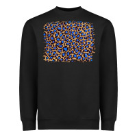Black leopard with navy blue glitter Heavyweight Sweatshirt - Artiststas