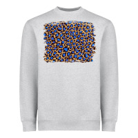 Leopard With Navy Blue Glitter Heavyweight Sweatshirt | Teevron
