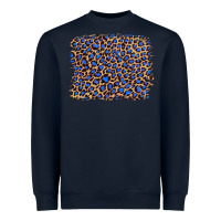 Navy leopard with navy blue glitter Heavyweight Sweatshirt - Artiststas