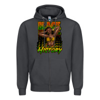 Smoke black history afro woman Zipper Hoodie - NancyCooperArtShop