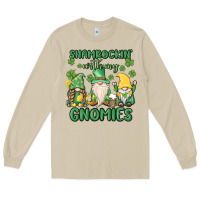 Mushroom shamrock with my gnomies Long Sleeve Tee - MaliasSmallBusiness