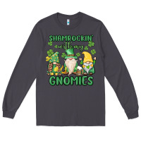 Smoke shamrock with my gnomies Long Sleeve Tee - MaliasSmallBusiness