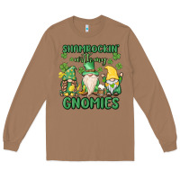Toasted Coconut shamrock with my gnomies Long Sleeve Tee - MaliasSmallBusiness