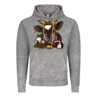 Christmas Baby Cow Vintage Hoodie | Teevron