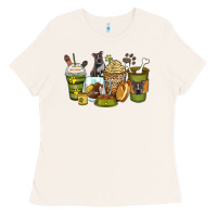 Bone pitbull coffee cups Ladies Tee - Zillion Design Studio