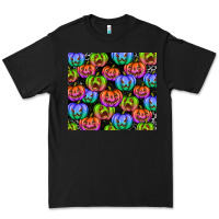 Black Halloween Pumpkins Premium Tee - texasbilliewilder