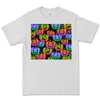 Dove Grey Halloween Pumpkins Premium Tee - texasbilliewilder