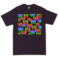 Plum Halloween Pumpkins Premium Tee - texasbilliewilder