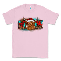 Bubblegum Pink christmas mom highland cow Classic Tee - BarkalooDesign