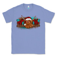 Colony Blue christmas mom highland cow Classic Tee - BarkalooDesign
