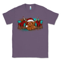 Lavender christmas mom highland cow Classic Tee - BarkalooDesign