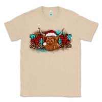 Mushroom christmas mom highland cow Classic Tee - BarkalooDesign
