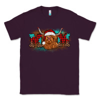 Plum christmas mom highland cow Classic Tee - BarkalooDesign