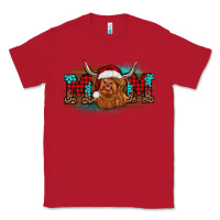Red christmas mom highland cow Classic Tee - BarkalooDesign