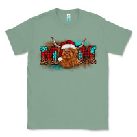 Sage christmas mom highland cow Classic Tee - BarkalooDesign