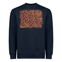 Navy leopard with pink glitter Heavyweight Sweatshirt - Artiststas