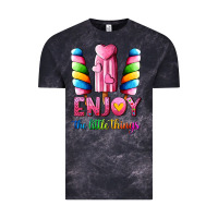 Cloud Black enjoy the little things Vintage Tee - AdoDesignShop